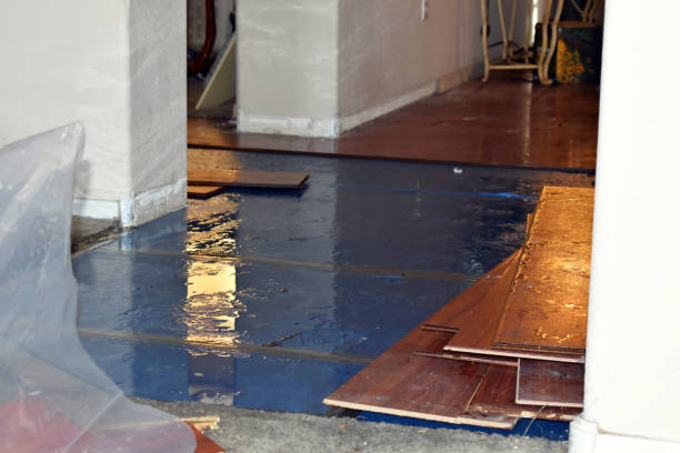 Professional Emergency Water Damage Restoration technician working in Angier, NC